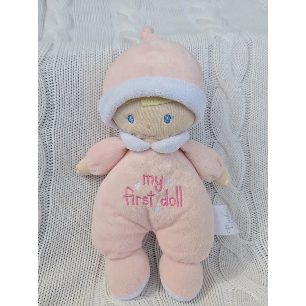 Baby Ganz Collection My First Doll Pink Plush Soft Lovey Security Toy Stuffed